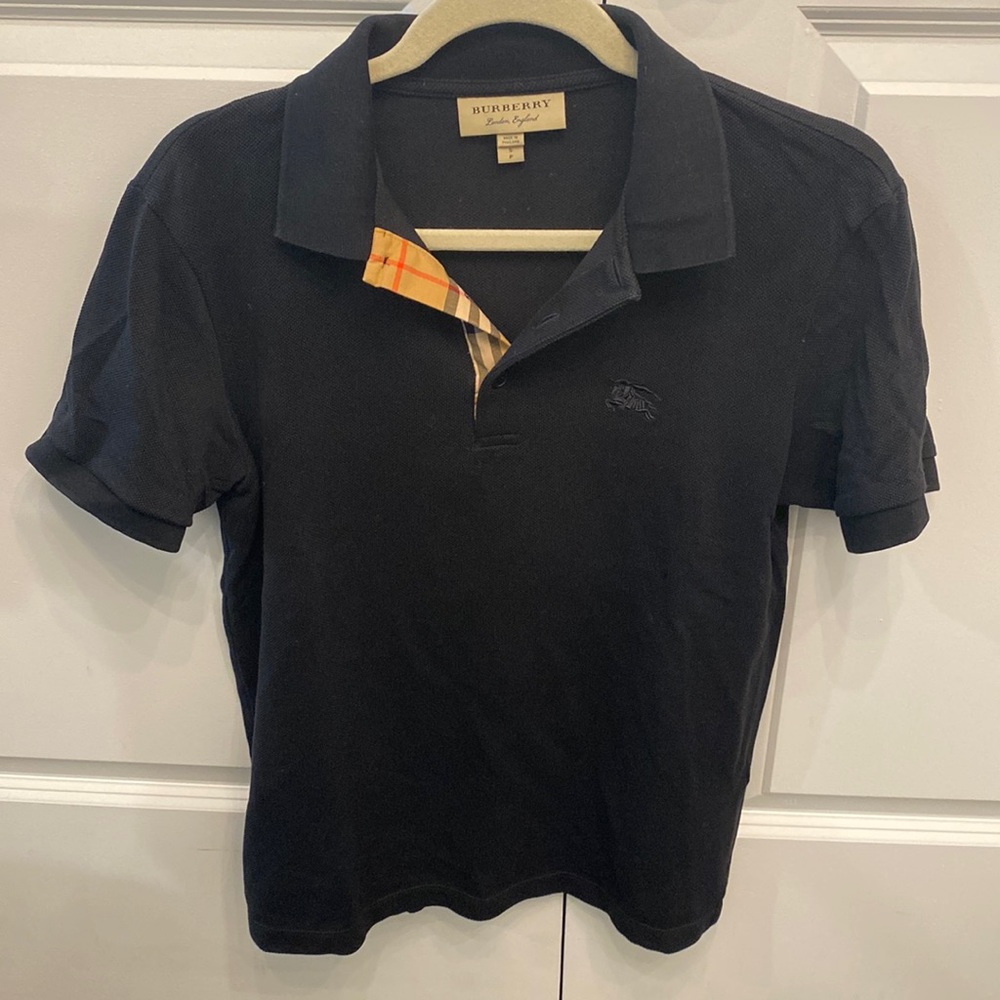 Burberry Men’s Black Polo Shirt Size Small / Petite